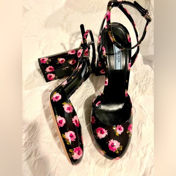 Prada Shoes - ‼️SOLD ‼️Prada Floral-Print Patent Leather NWT
Size 38:5🌹